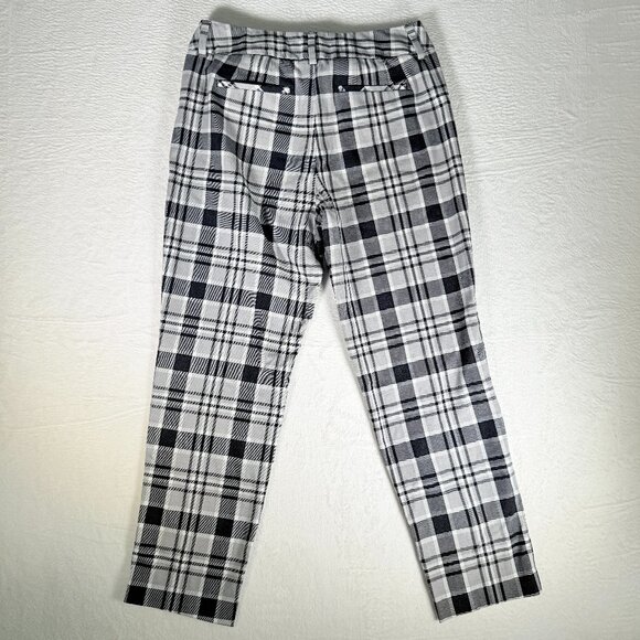 Land's End Classic Clothing Legendary Quality Size 8, Slim Leg Plaid Pants - Picture 1 of 7